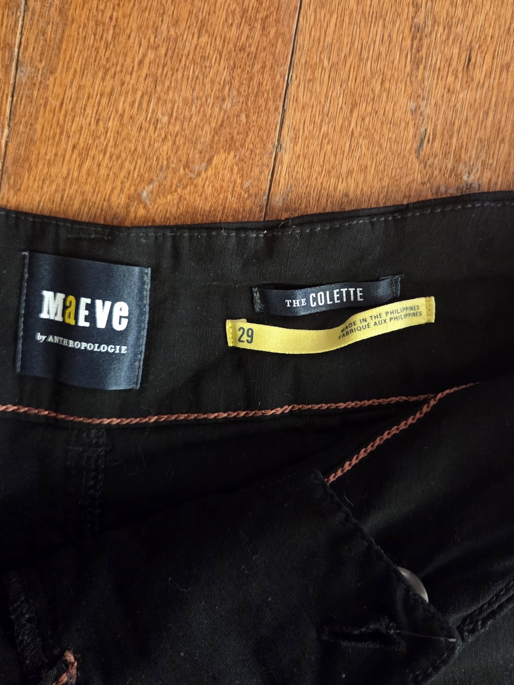 Anthropologie Maeve Colette High-rise, Wide-leg Cropped Pants, Size 29 - Picture 3 of 3